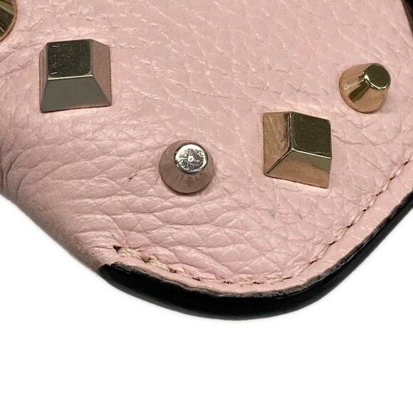 Auth CHRISTIAN LOUBOUTIN Loubi Clutch Pink Leather Clutch Bag - Picture 6 of 15